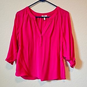 Joie Pink v-neck blouse